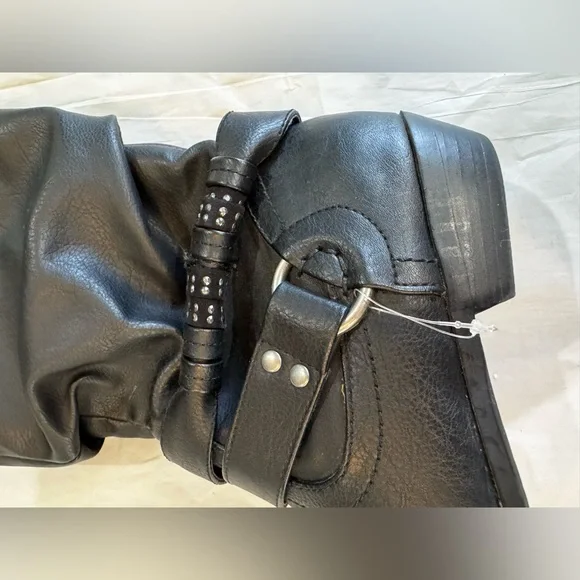 Bundle only  NWOT Joe Boxer Black boots sz 7 - Picture 4 of 5